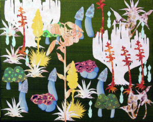 Botanische Tuin 2 2005 - Mixed Media on canvas - 40x50 cm