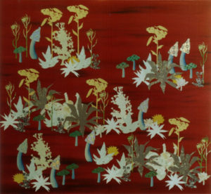 Botanische Tuin 4 2005 - Mixed Media on canvas - 110x120 cm