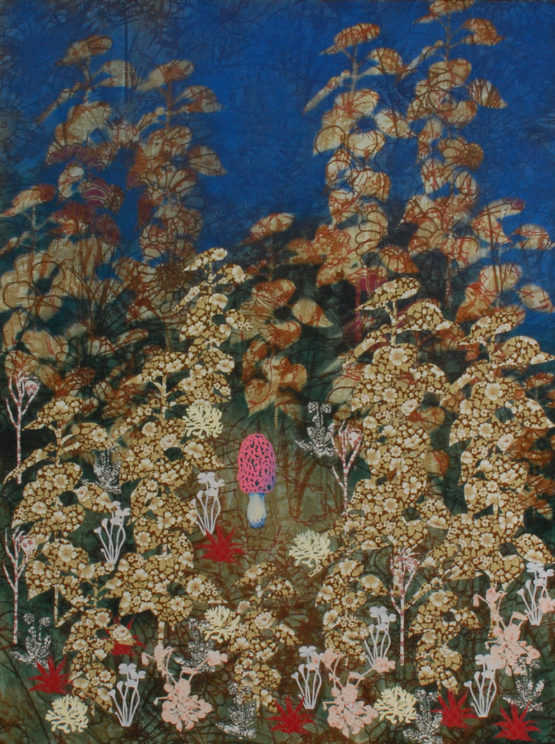 Botanische tuin 8 2008 – mixed media on canvas – 90x110cm