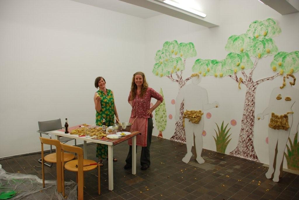 Adam und Eva mit Anja und Dineke im Paradies 2009