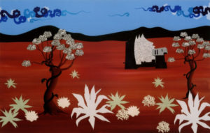 Woestijn 2007 - Mixed Media on canvas - 70x100 cm